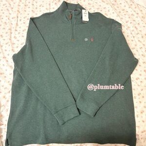 Ralph Lauren Men's Forest Green Zip-Up Sweater